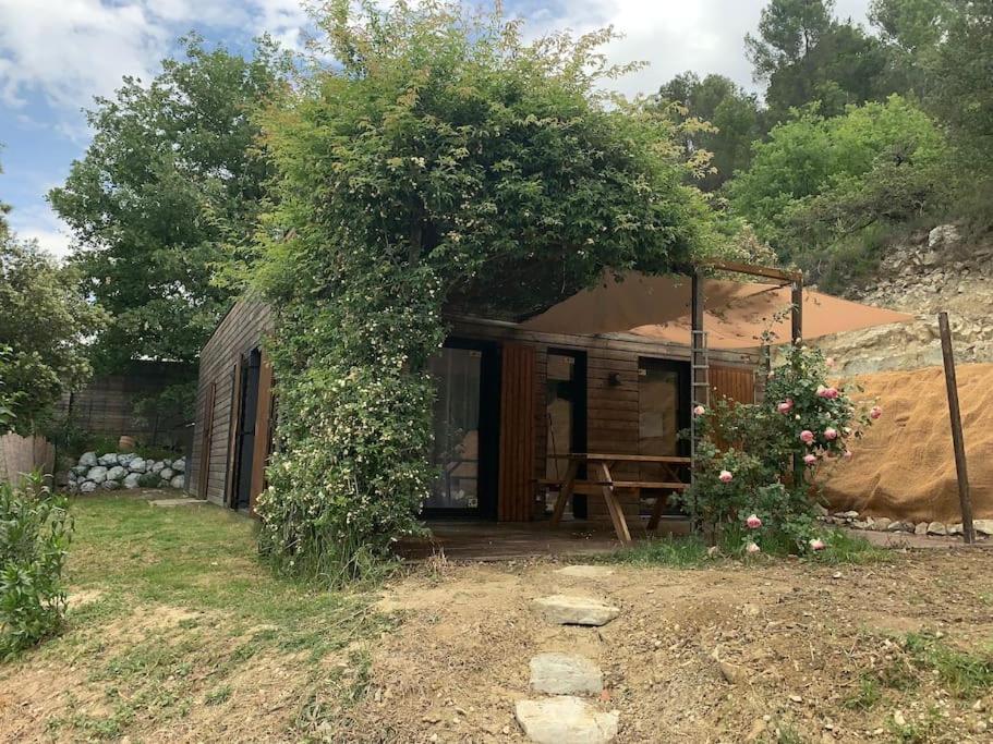 Maison En Bois A Entrechaux Buitenkant foto